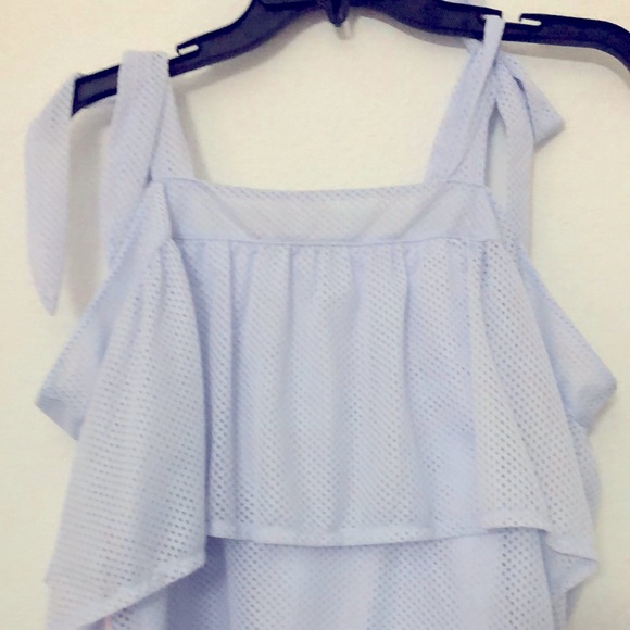 PUMA Xtreme Off The Shoulder Tee Blue pastel S - Picture 5 of 6